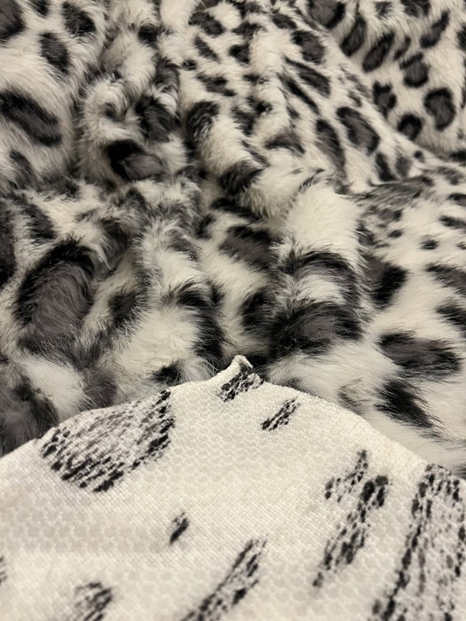 Aberto Design Funda para Sofá Leopar Gris y Negro 200 x 75 cm